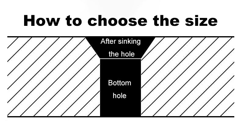 ACHTO Drill Bit Set for Steel, 3 Flute 90 Degree HSS Extended Chamfering Tool Bit for Metal Wood Woodworking Metal Working Tool Bit Set