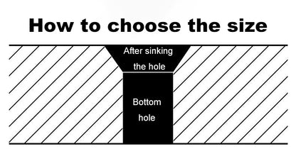 ACHTO Drill Bit Set for Steel, 3 Flute 90 Degree HSS Extended Chamfering Tool Bit for Metal Wood Woodworking Metal Working Tool Bit Set