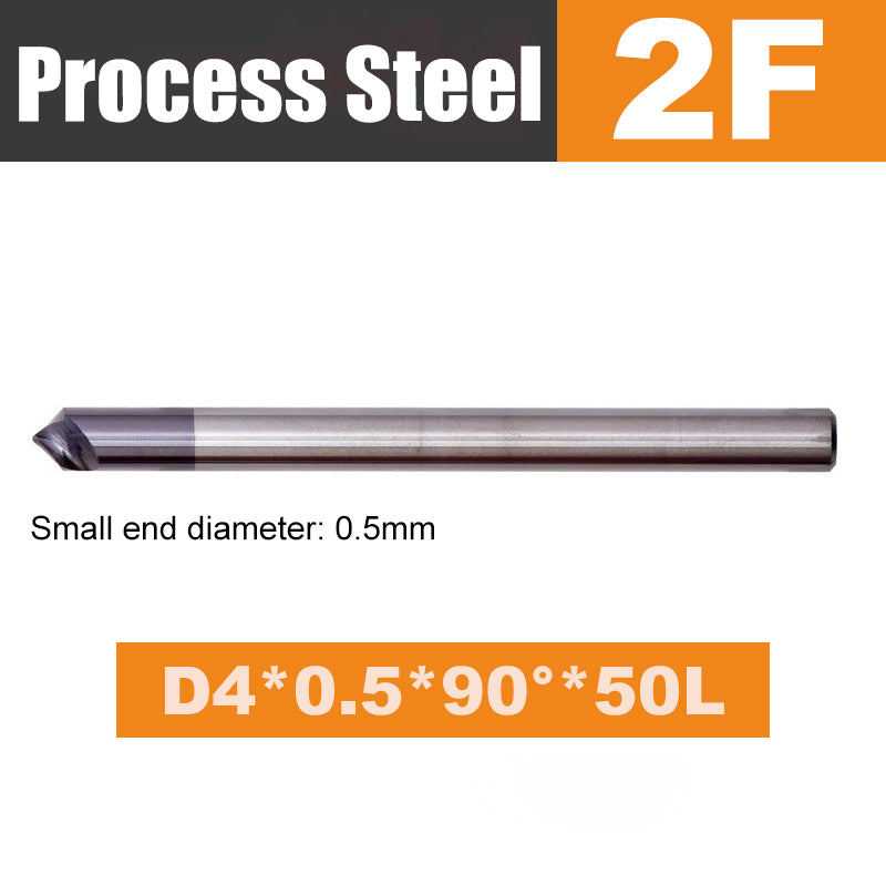 30 60 90 120 degree Spiral chamfer carbide end mill for steel
