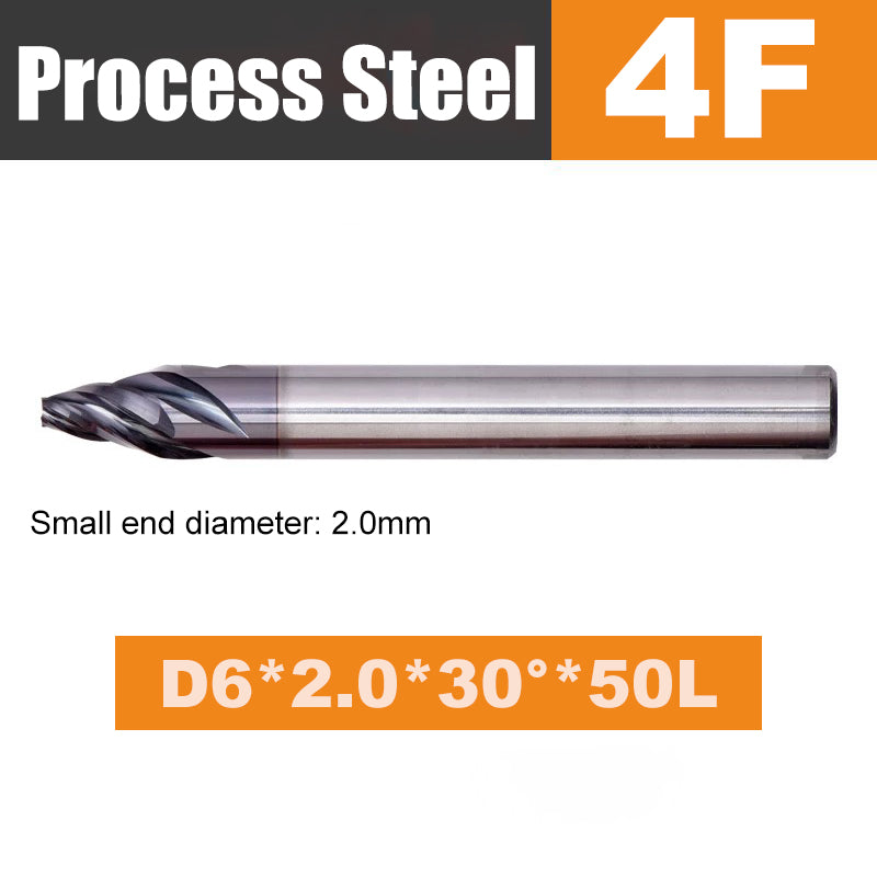 30 60 90 120 degree Spiral chamfer carbide end mill for steel