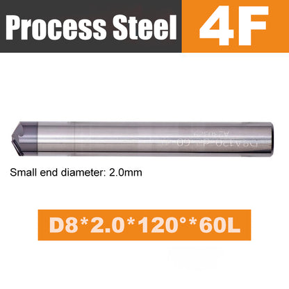 30 60 90 120 degree Spiral chamfer carbide end mill for steel