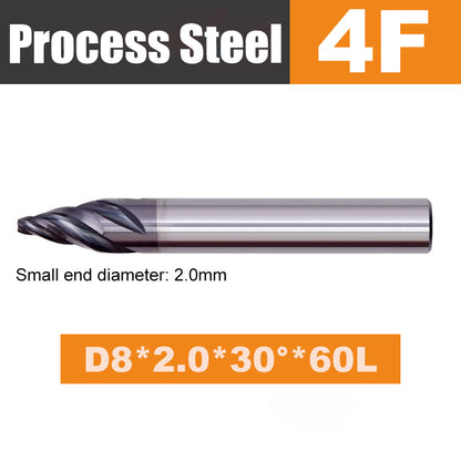 30 60 90 120 degree Spiral chamfer carbide end mill for steel